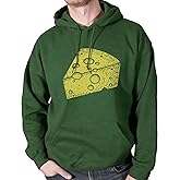 SCOBAR Green Bay Football Wisconsin Cheese Hoodie, Hand-Drawn, Printed in USA