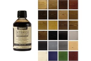 Littlefair's Wood Stain Water Based - 8.5oz/250ml - Indoor Furniture Stain Light & Dark Finishes - Special Non Toxic & Eco Friendly Formula - Wood Stain for Crafts - Color: English Oak