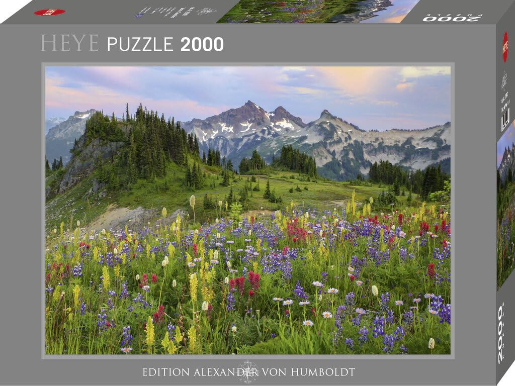 Heye Tatoosh Mountains Jigsaw Puzzle, White