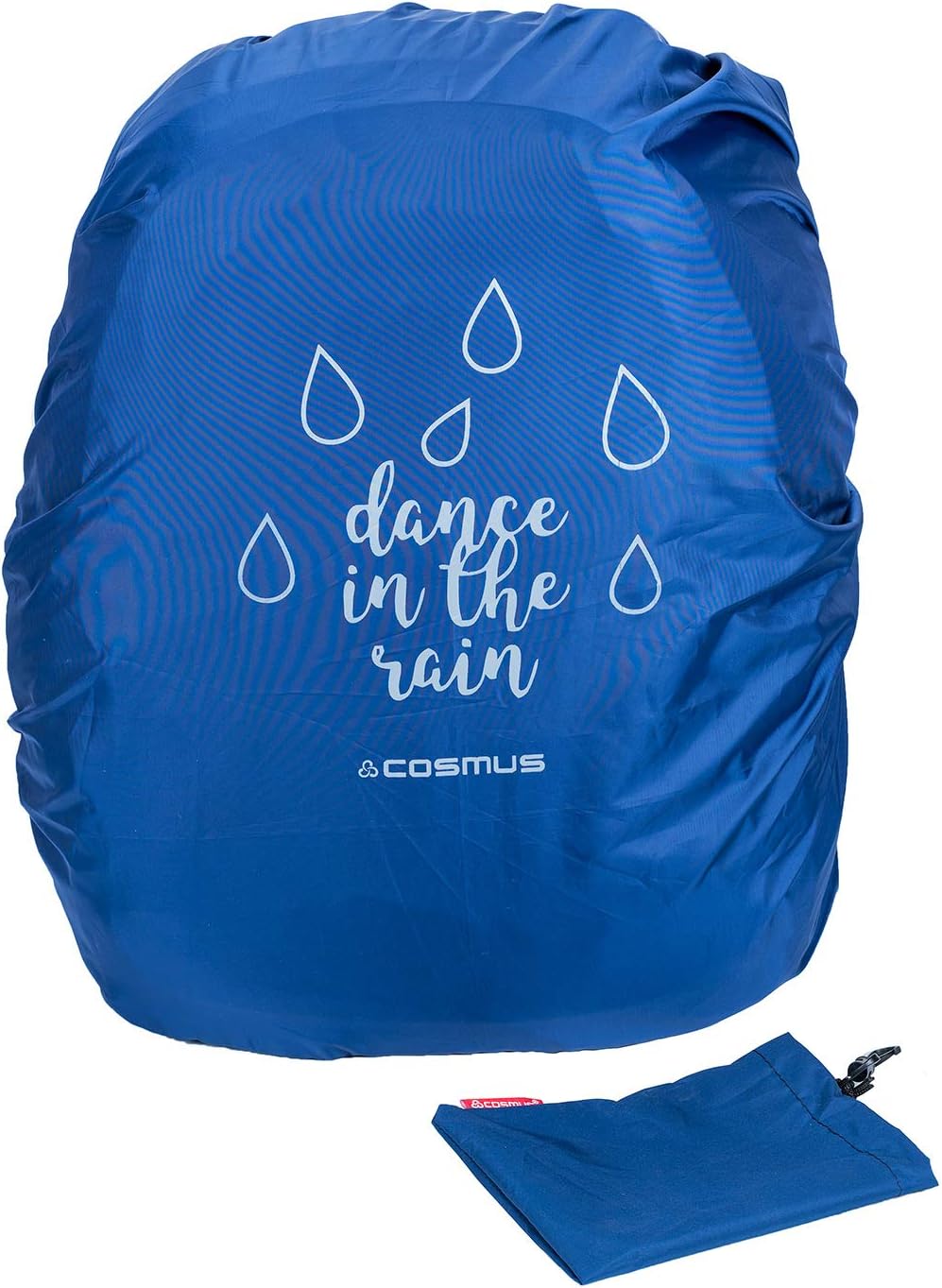 COSMUS Polyester Rain Dance Navy Blue Rain, Dust Cover with Pouch for Laptop Bags and Backpacks