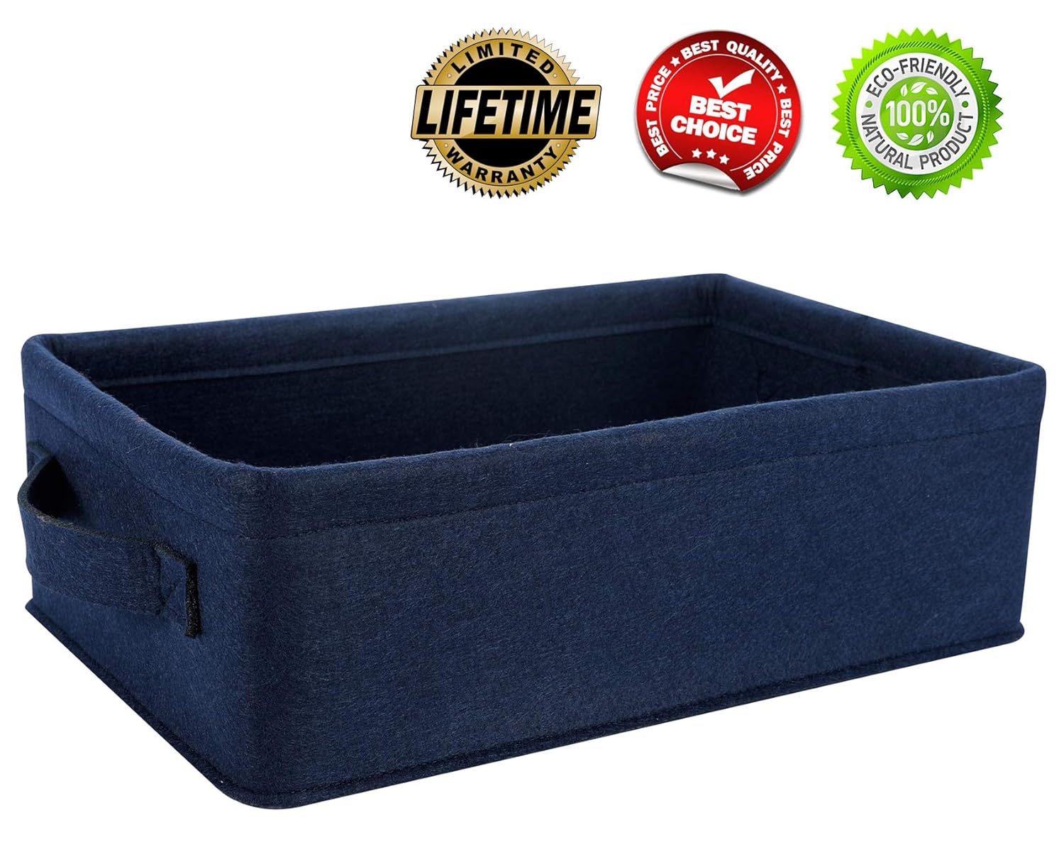 Navy Blue Storage Basket Bins Small Decorative Baskets Storage Cubes for Cellphone