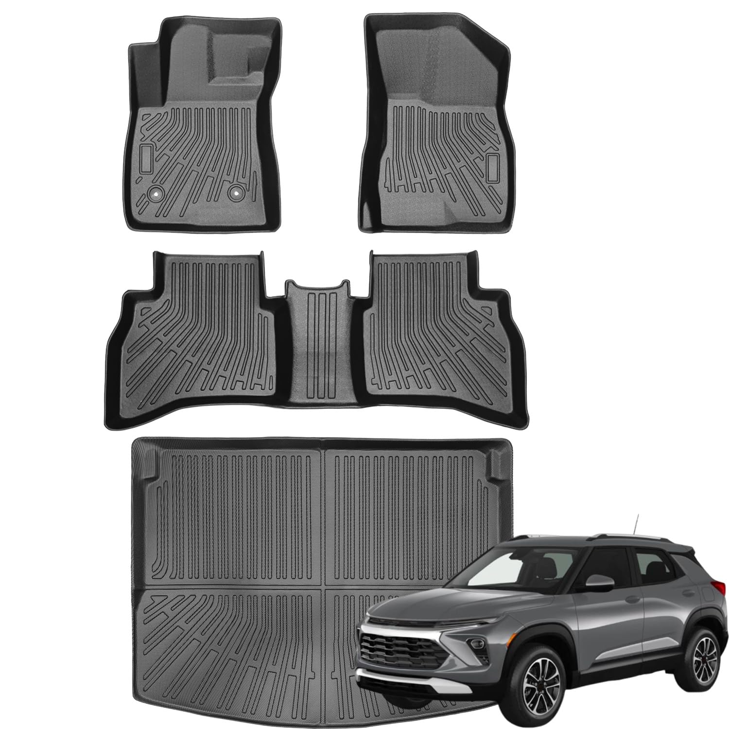 Photo 1 of Topraco Floor Mats fit for Chevrolet Trailblazer (AWD) Accessories 2021 2022 2023 2024 2025 Cargo Mat TPE All Weather Protection Floor Liners