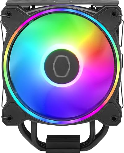 Cooler Master Hyper 212 Halo CPU Cooler Jet Black Aluminium Finish ARGB MF120