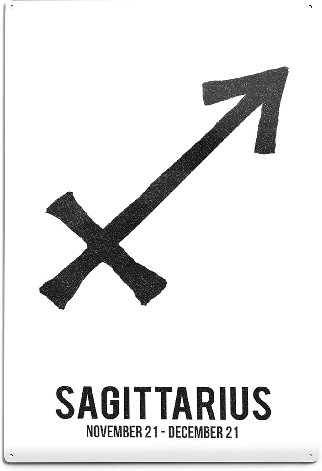 Amazon Com Lantern Press Sagittarius Astrology Zodiac Symbol Ink Drawing 10x15 Wood Wall Sign Wall Decor Ready To Hang Wall Art