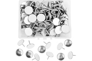 100pcs Reflective Tack Trail, Glow In The Dark Tacks Hunting Trail Markers Reflective Thumb Tacks for Trail Marking Hiking Ca