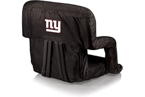 PICNIC TIME NFL Atlanta Falcons Ventura Reclining Stadium Seat with Back Support, Bleacher Seat, Beach Floor Chair