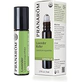 Pranarom - Lavender Essential Oil Roller 8ml - Relaxation Therapy - Certified Organic Purity - Roller Ball Application -Promotes Relaxation - Enhances Skincare Routines - Versatile Aromatherapy Use