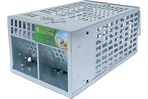 Ogetok Humane Rat Trap Cage, Multi-Catch Live Mouse Cage Trap for Indoor Outdoor, No Kill No Harm Safe, Reusable Effective Ca