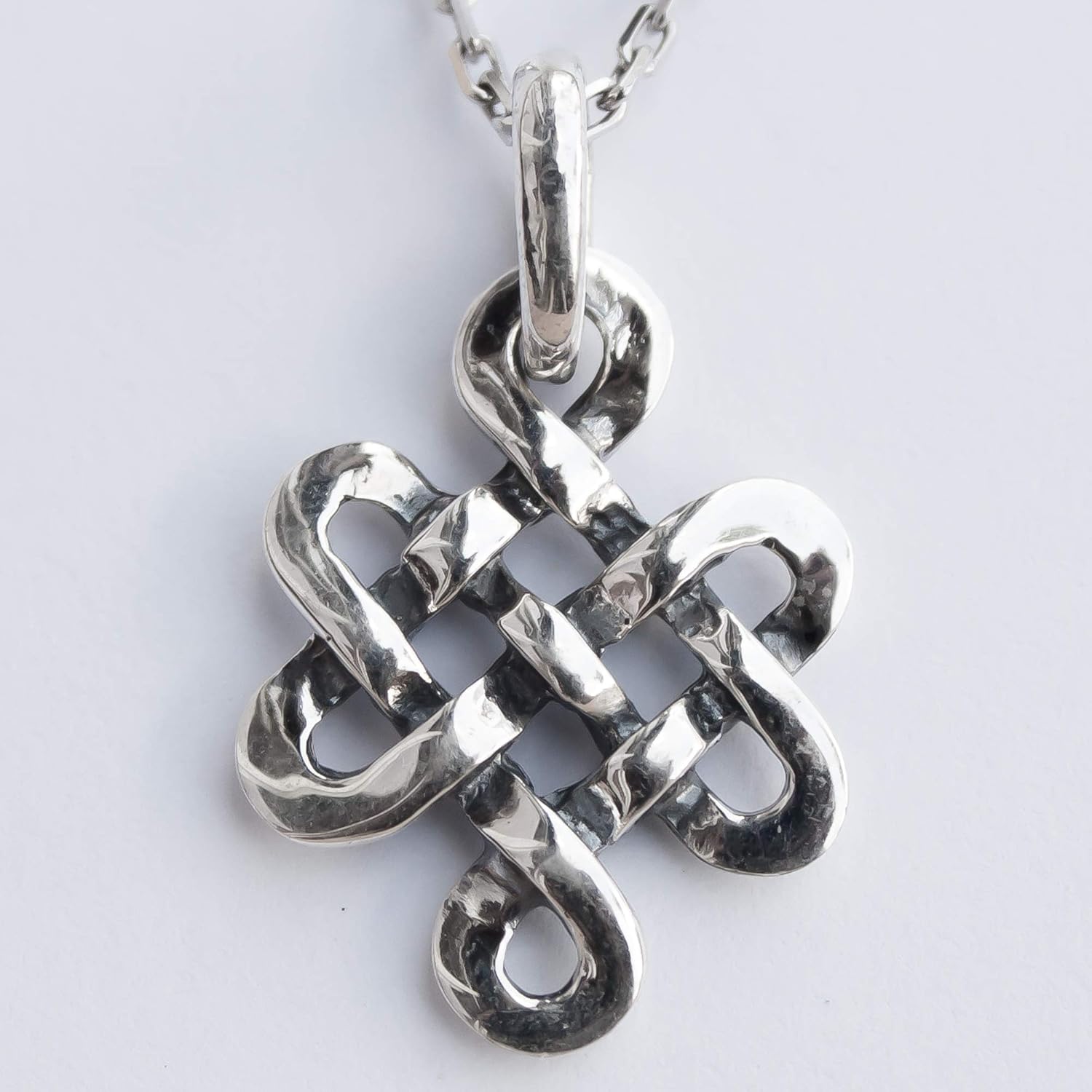 Infinite Knot Necklace Sacred Endless Eternity Irish Symbol Norse