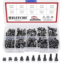 Lot De 5 Boutons Poussoirs Rotatifs Encodeurs 6 Mm - 15 Positions 12 Impulsions - Électronique DIY