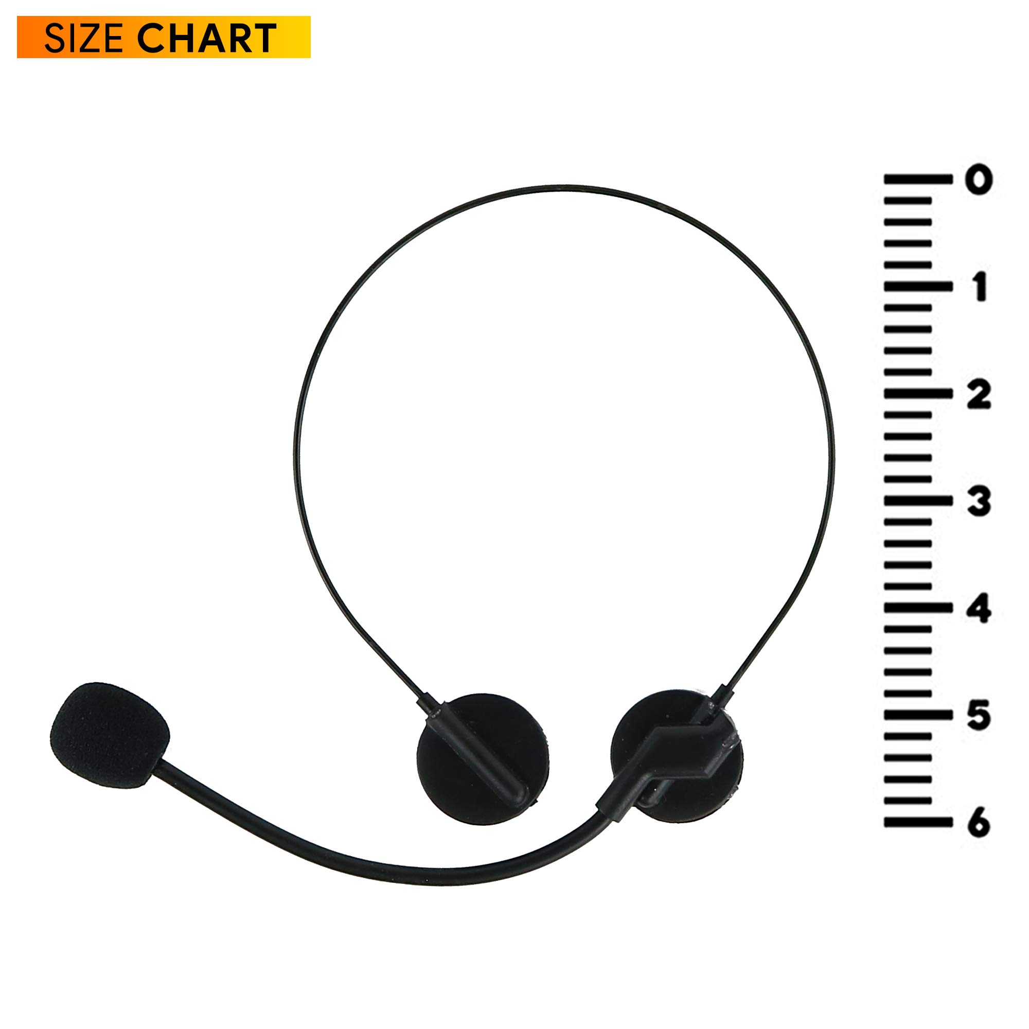 Skeleteen Rockstar Costume Accessories Headset - Fake Rock Star MJ Singer Microphone and Headphones Costume Accessory Prop