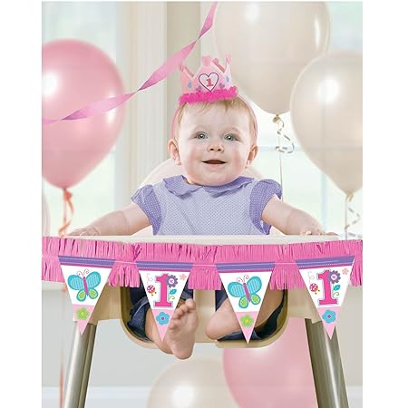 Amscan Sweet Girl First Birthday High Chair Decorating Kit Amazon