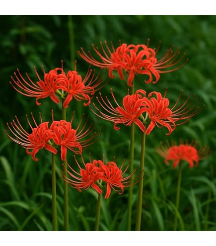 Amazon.com : 6 Heirloom Red Spider Lily (Lycoris Radiata) Bulbs, Fall  Blooming Perennial - Ships from Iowa, USA : Patio, Lawn & Garden