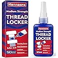 Thread Lock Blue 1.69 Fl oz/50 ml Medium Strength, Lock & Seal Nuts, Bolts, Fasteners and Metals, Blue Threadlocker Against Losening and Leakage