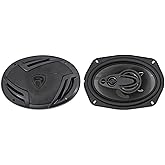 Rockville RV69.4A 6x9" 4-Way Car Speakers, 1000W, 4 Ohm, Rich Bass, CEA Rated, Polypropylene Woofer, Butyl Rubber Surround, Perfect for Car Audio