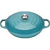 Le Creuset Enameled Cast Iron Signature Braiser, 2.25 qt., Caribbean