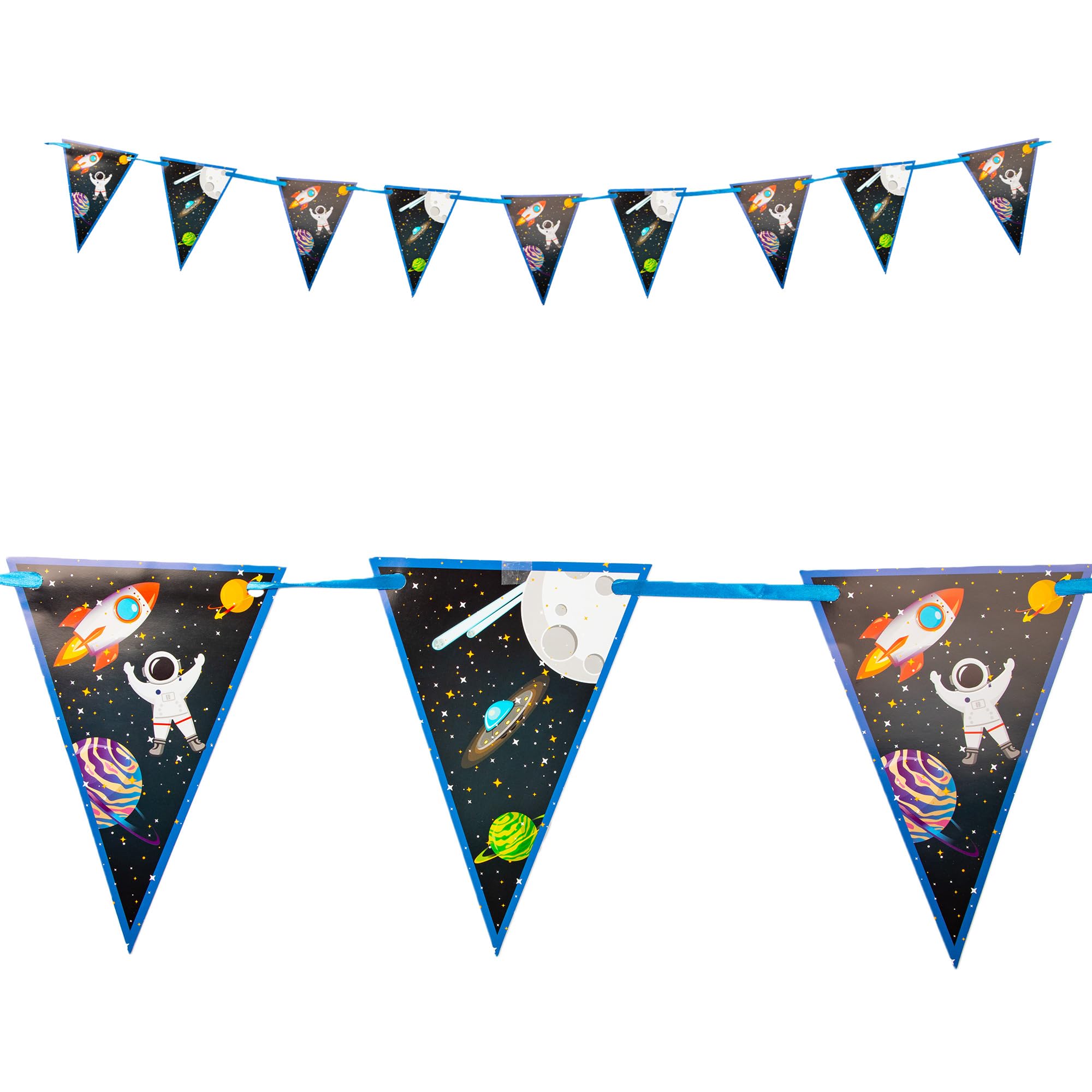 Procos - Rocket Planets Astronaut Rocket Space Party 9 Flags in FSC Paper, PR93739