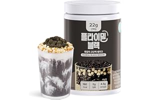 Flimeal Black Sesame Protein Shake, With Crunchy Protein Balls, Protein Smoothie Powder - 22g Protein, Low Sugar, Keto-Friendly Meal Replacement Shake, 22.22oz, 14 Servings, 14 Servings (1 X 22.22oz)