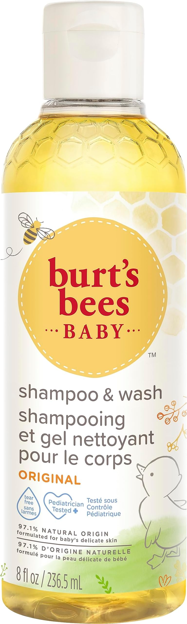 Burt's Bees Baby Bee Tear Free Shampoo & Wash 8 Ounce
