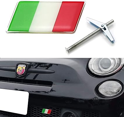 Amazon Com Ijdmtoy Italian Flag Emblem Badge W Grille Mesh Mount