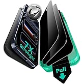 ESR 3 Pack 9H+ Glass for iPhone 17 Pro Privacy Screen Protector, [Military Grade Shatterproof & Highly Durable] Armorite Anti-spy Tempered Glass with UltraFit Tray