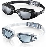 Aegend Swim Goggles, 2 Pack Swimming Goggles No Leaking Adult Men Women Youth
