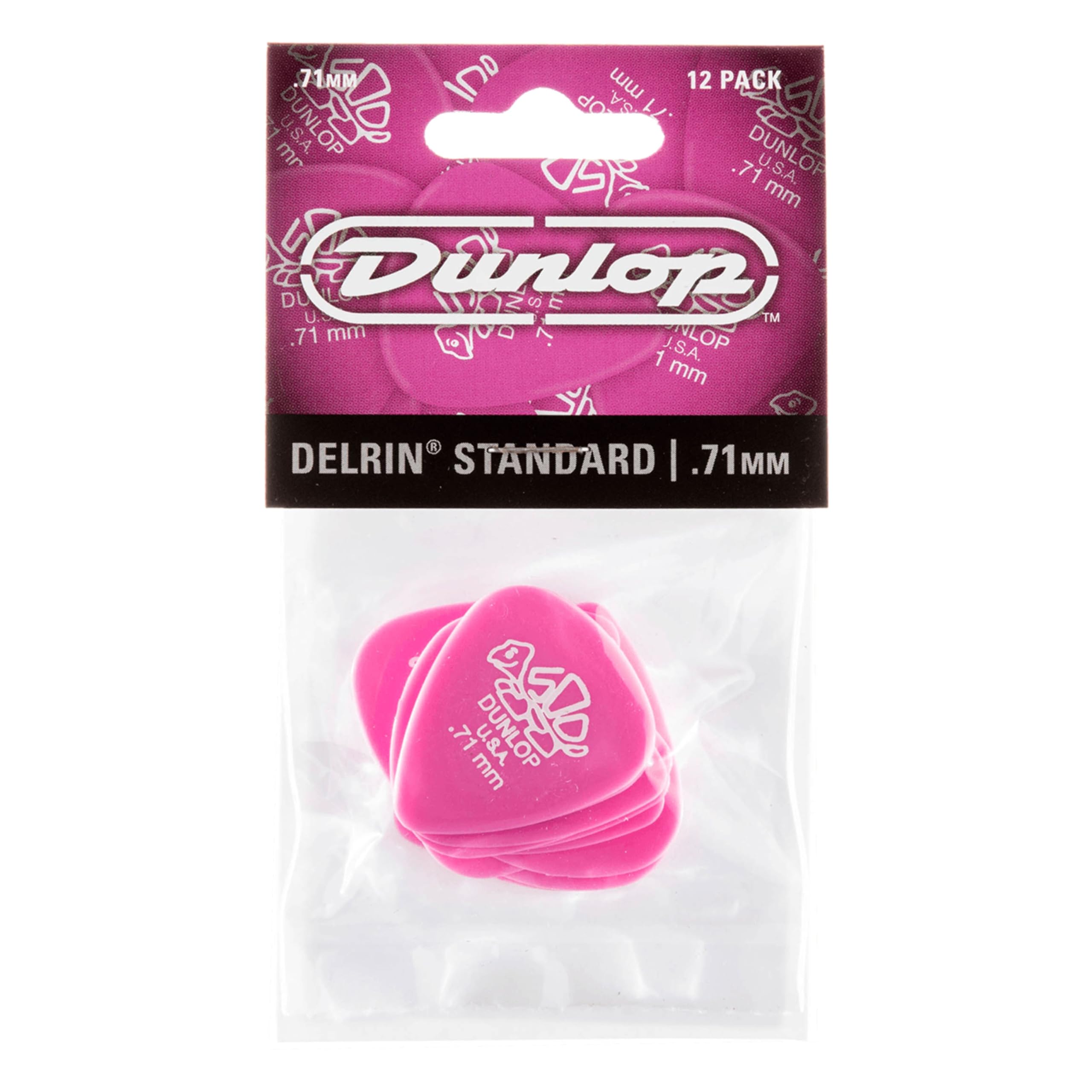 Jim Dunlop 41P.71 Delrin 500 Stadard .71 Gauge Player Pack (Pack of 12) — image 1