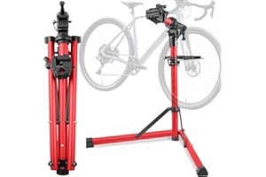 Kitvance Heavy Duty E Bike Repair Stand (Max 110 lbs) - Portable Bicycle Stand Maintenance Workstand Aluminum Made For Electric Bikes, Mountain Bike and Road Bike