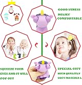 HONGCI 3Pc Funny Santa Deer Snowman Pop Out Eyes Squeeze Toy Fidget Stress view 3