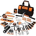 THINKWORK Tool Set - 207 Piece Portable Home Repairing Tool Kit, General Household Hand Tool Set with 13'' Wide Mouth Open Storage Tool Bag, Perfect for DIY, Home Maintenance, Handyman - Gift for Men