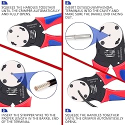Deutsch Crimper,Knoweasy 4 Way Indent, 8 Impression