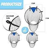 Ninoclar 2Pcs Top Bins Soccer Target Net Large Black Training Goal view 2