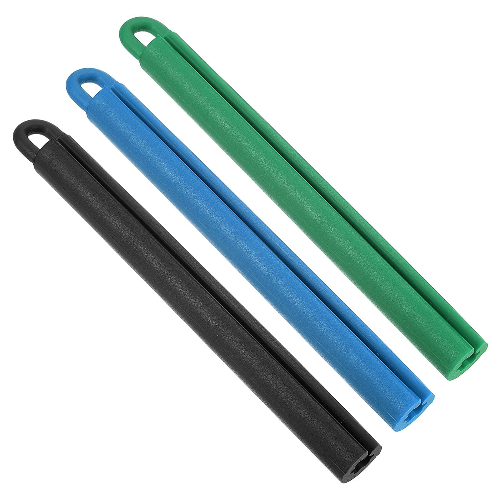 PATIKIL 7.5" Pool Cue Hanger, 3Pcs Snooker Billiard Table Cue Stick Rod Sleeve Hanging Tool Accessory, 1Pcs Per Color
