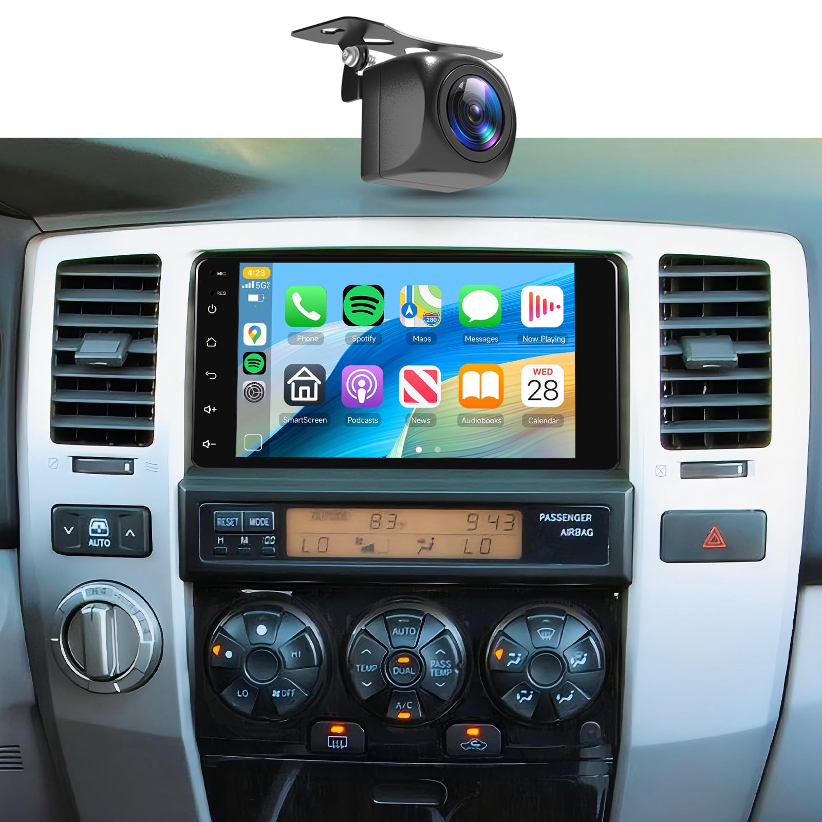 Photo 1 of 2+64G Car Stereo Radio for Toyota 4Runner 2003-2009,for Tundra 2003-2006, for Sequoia 2003-2007 Wireless Carplay/Android Auto,Android 7“ IPS DSP GPS WiFi BT FM Mirror Link Backup Camera