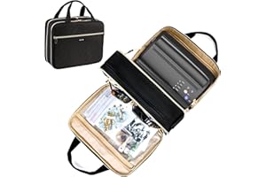 ELCUPA Tattoo Carrying Case-Tattoo Supplies Organizer-Tattoo Kit Case -Tattoo Supplies Carrying Bag for Tattoo Stencil Printer, Tattoo Ink, Tattoo Equipment, Tatoo Pens Black (BAG ONLY)