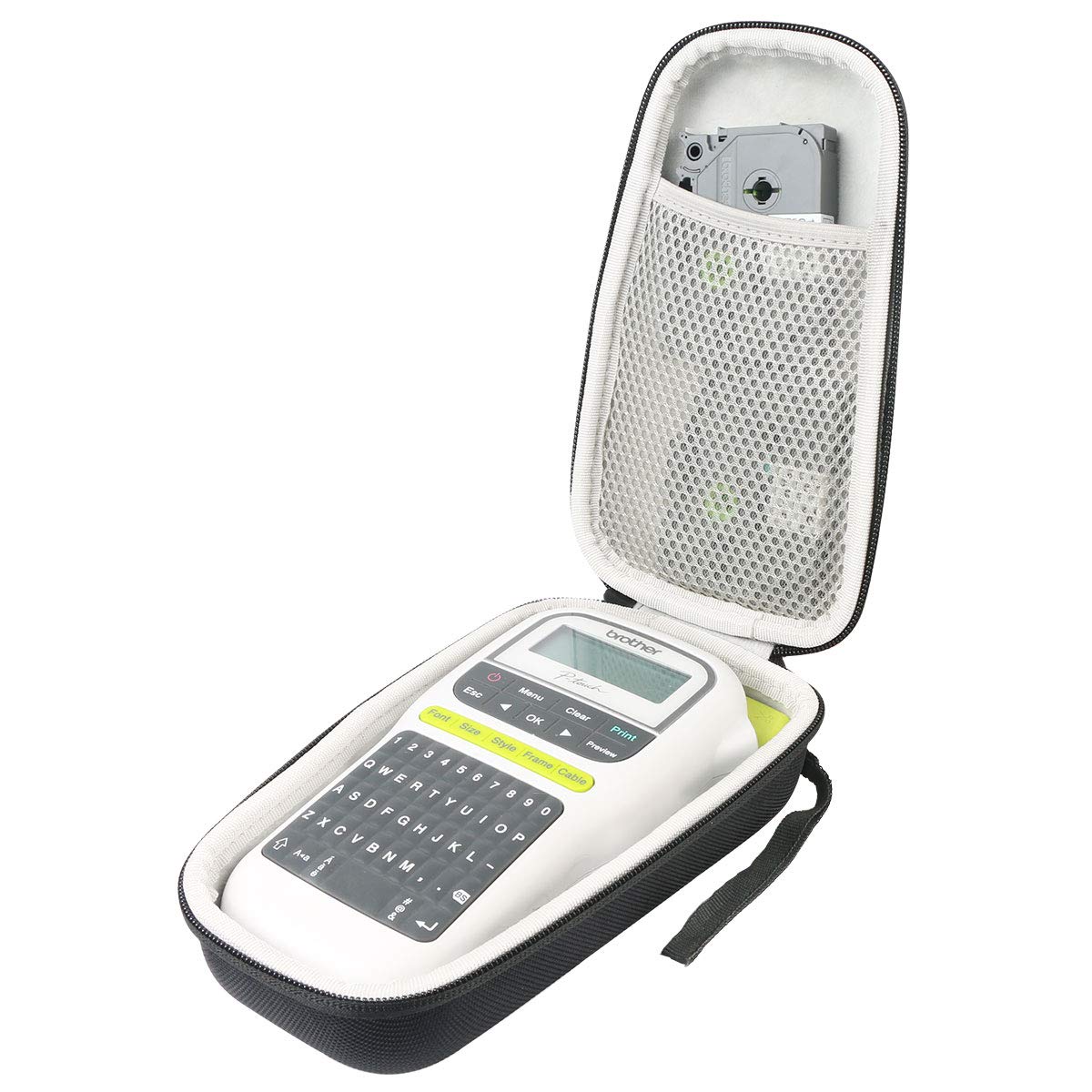 Khanka Hard Carrying Case for Brother PT-H110 / PT-E110 Label Maker P-Touch Labeller Keyboard and label tape.(case only) - Image 3