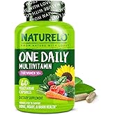 NATURELO One Daily Multivitamin for Women 50+ (Iron Free) - Menopause Support for Women Over 50 - Whole Food Supplement - Non-GMO - No Soy - 60 Capsules - 2 Month Supply