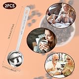 KALIONE 2x 15ml Stainless Steel Coffee Measuring Spoon with Long Handles view 2