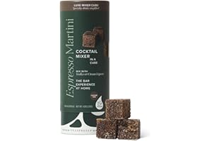 TEASPRESSA LUXE Mixology Espresso Martini Cocktail Mixer Cubes - Craft Cocktail Mixer for Espresso Martini's, Just Add Vodka, or Make a Mocktail - Kosher - Dairy Free - Caffeine Free - Makes 30 Cocktails - Great Gift Idea