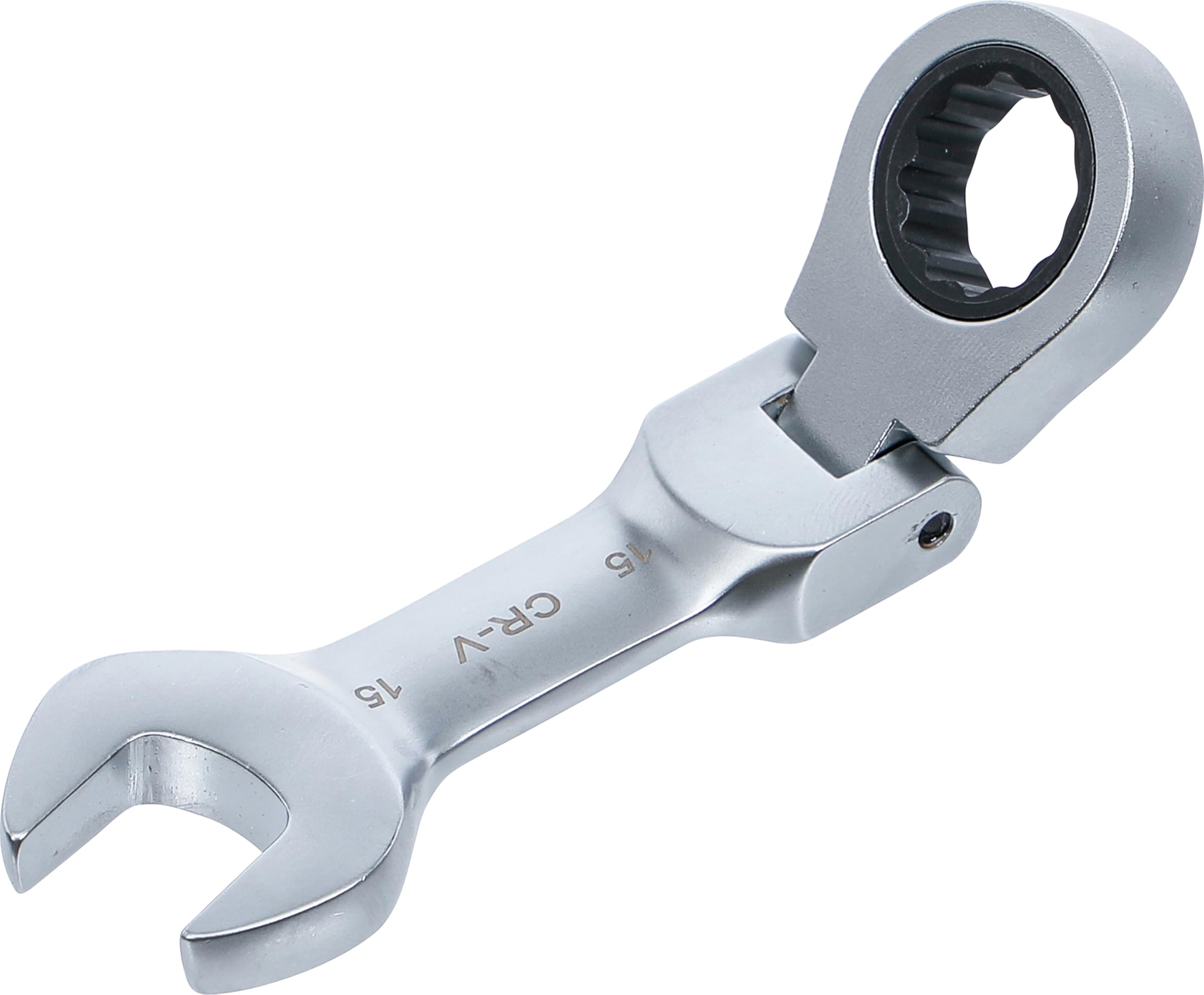 BGS 6915 | Ratchet Combination Wrench | short | adjustable | 15 mm