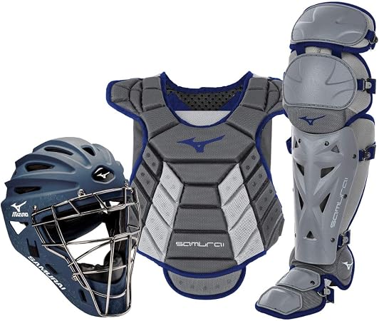 mizuno samurai adult baseball catcher's gear box set