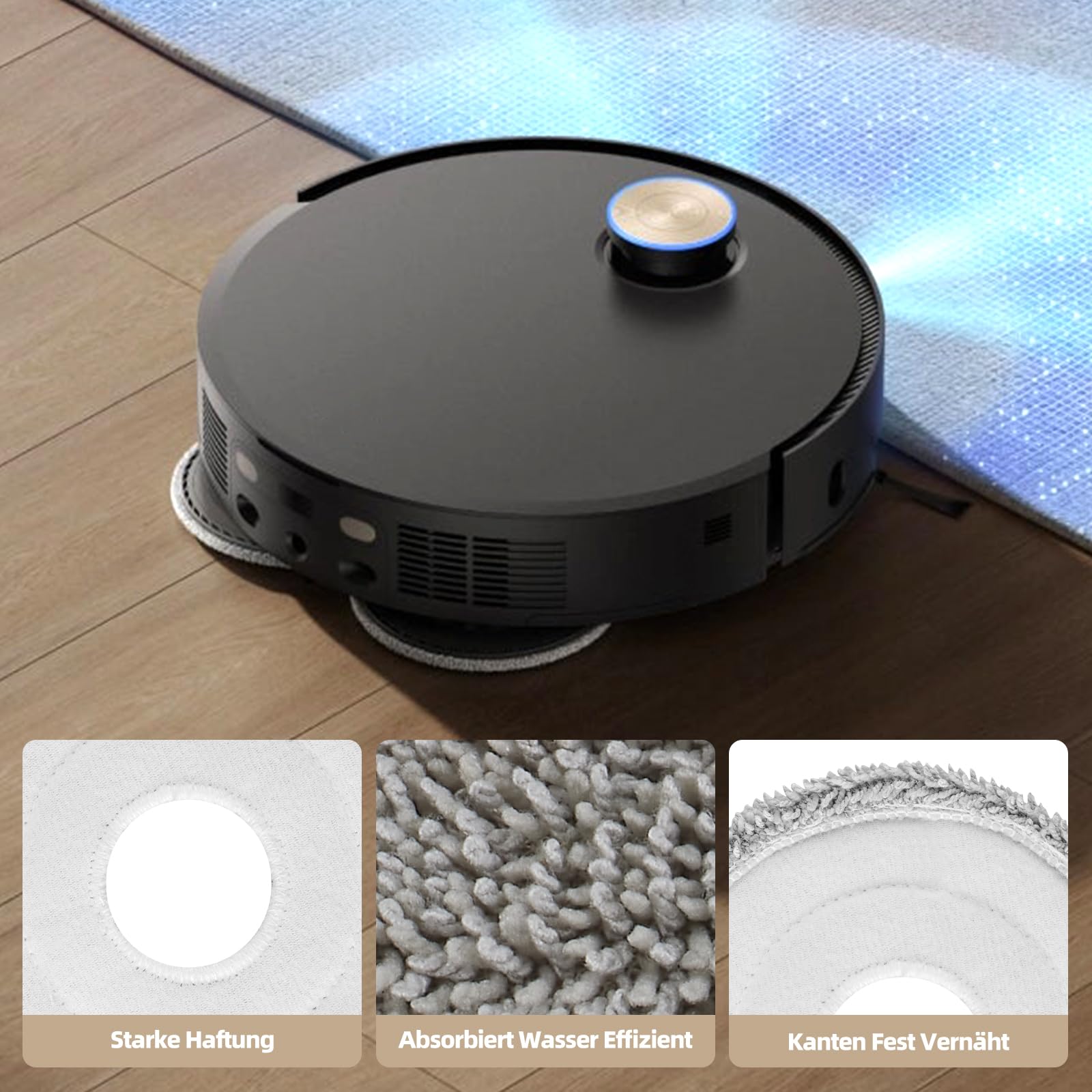 26 Stück Zubehör für Dreame X50 Ultra Complete / L40s Pro Ultra / Matrix10 Ultra/Mova V50 Ultra Saugroboter, 2 Hauptbürste 6 Wischpad 6 Beutel 6 Seitenbürste 4 Filter 1 Reinigungsbürste 1 Screwdriver 4