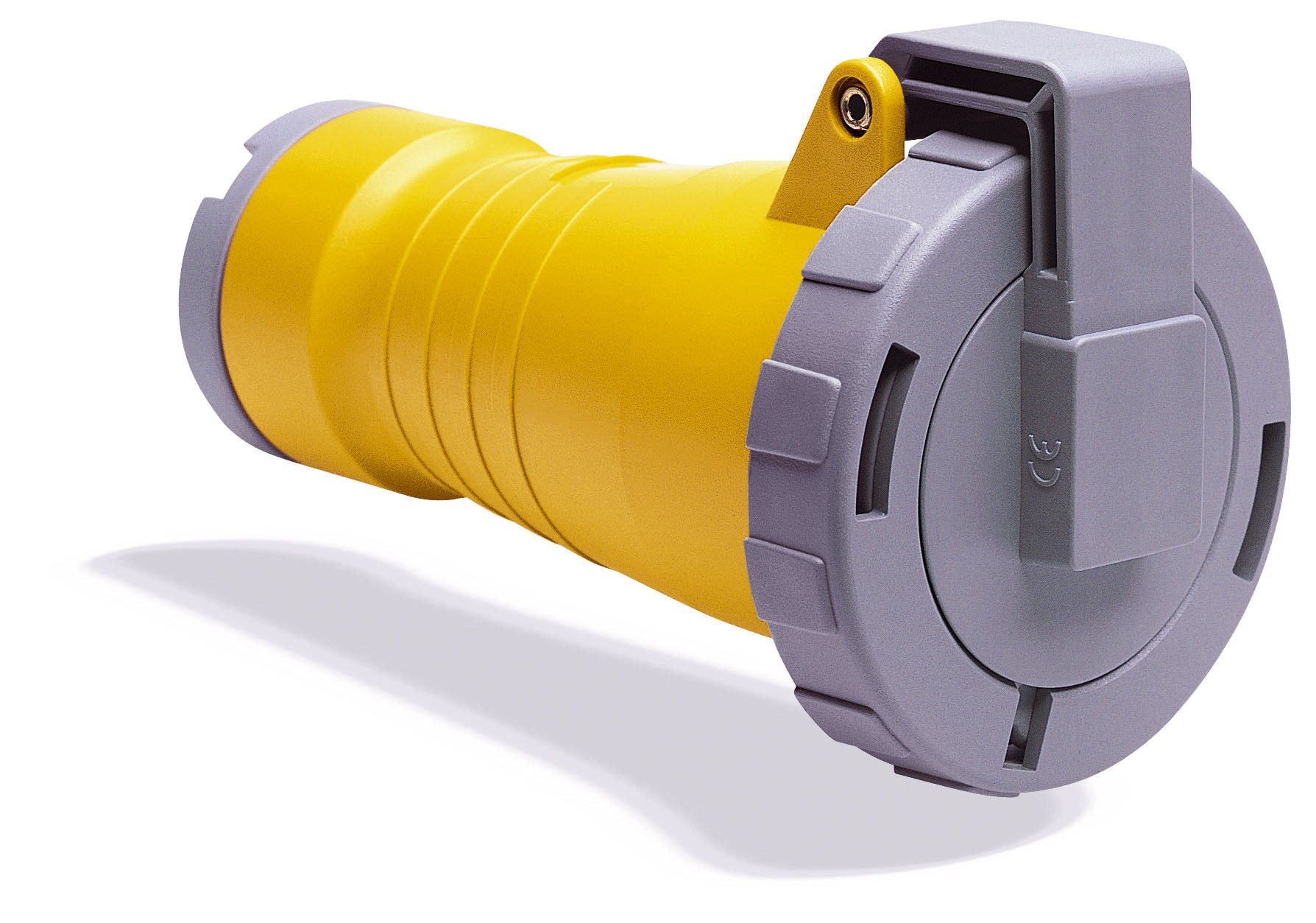MK Commando K9123 16A 2P+E 100-130V Connector (IP44) - Yellow