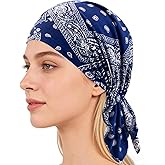 ORKSEA Chemo Headwear for Women Pre-Tied Head Scarf Slip On Headwraps Soft Turbans Cancer Hats Beanie Coverings Scarves