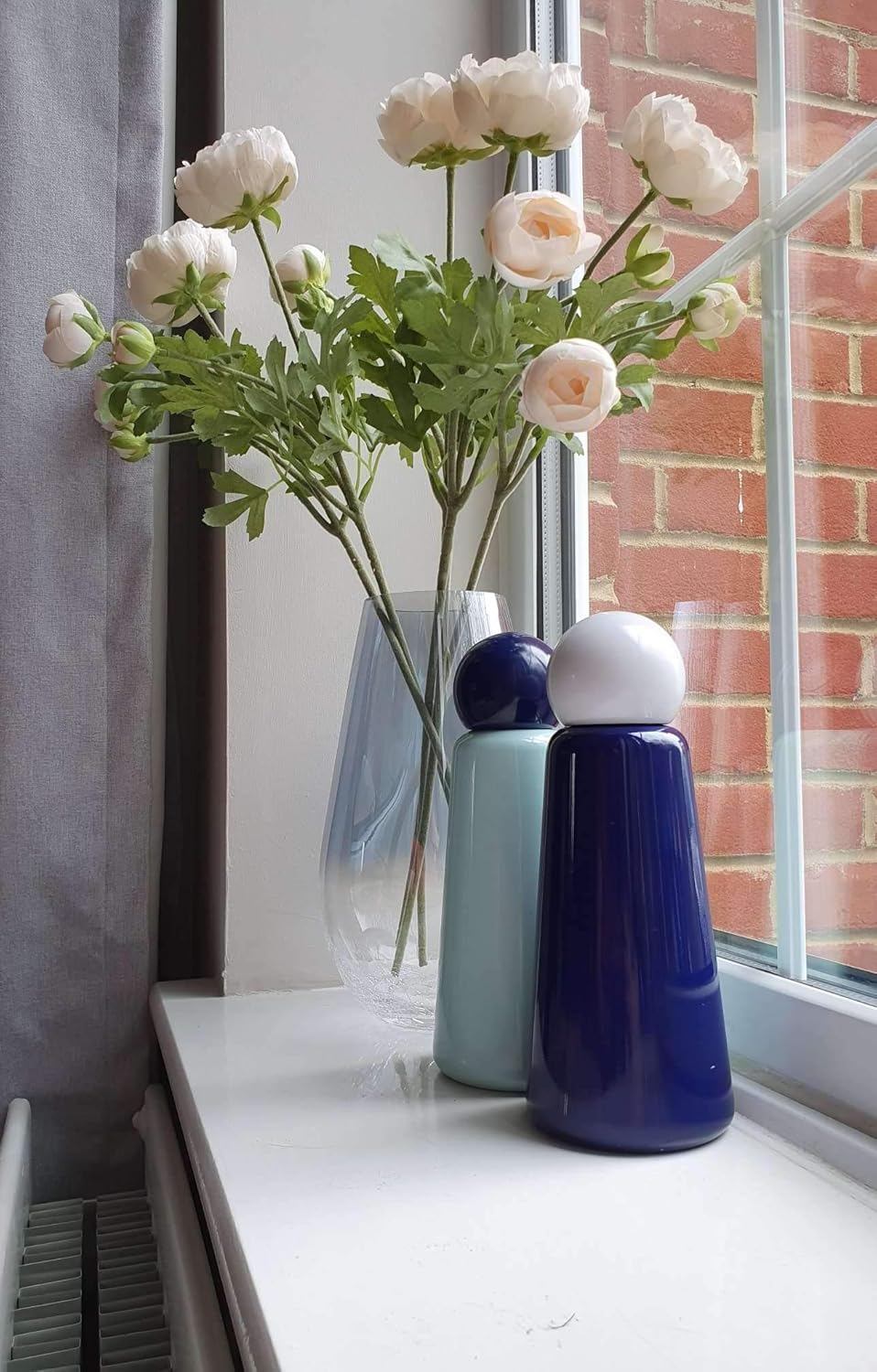Stainless Steel Water Bottle, Indigo & White, 500 ml - Image 4