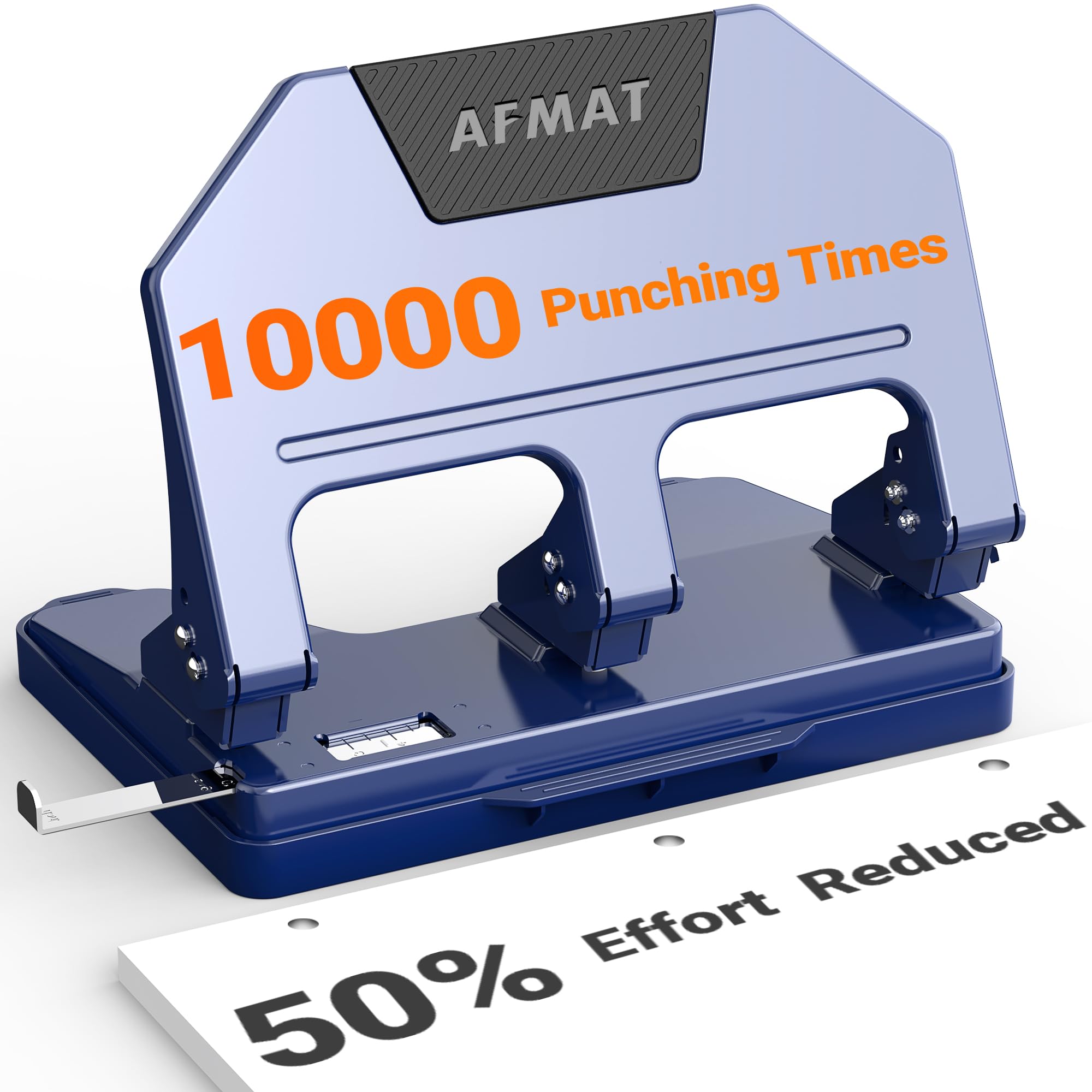 AFMAT 3 Hole Punch Heavy Duty, 40-Sheet 3 Hole