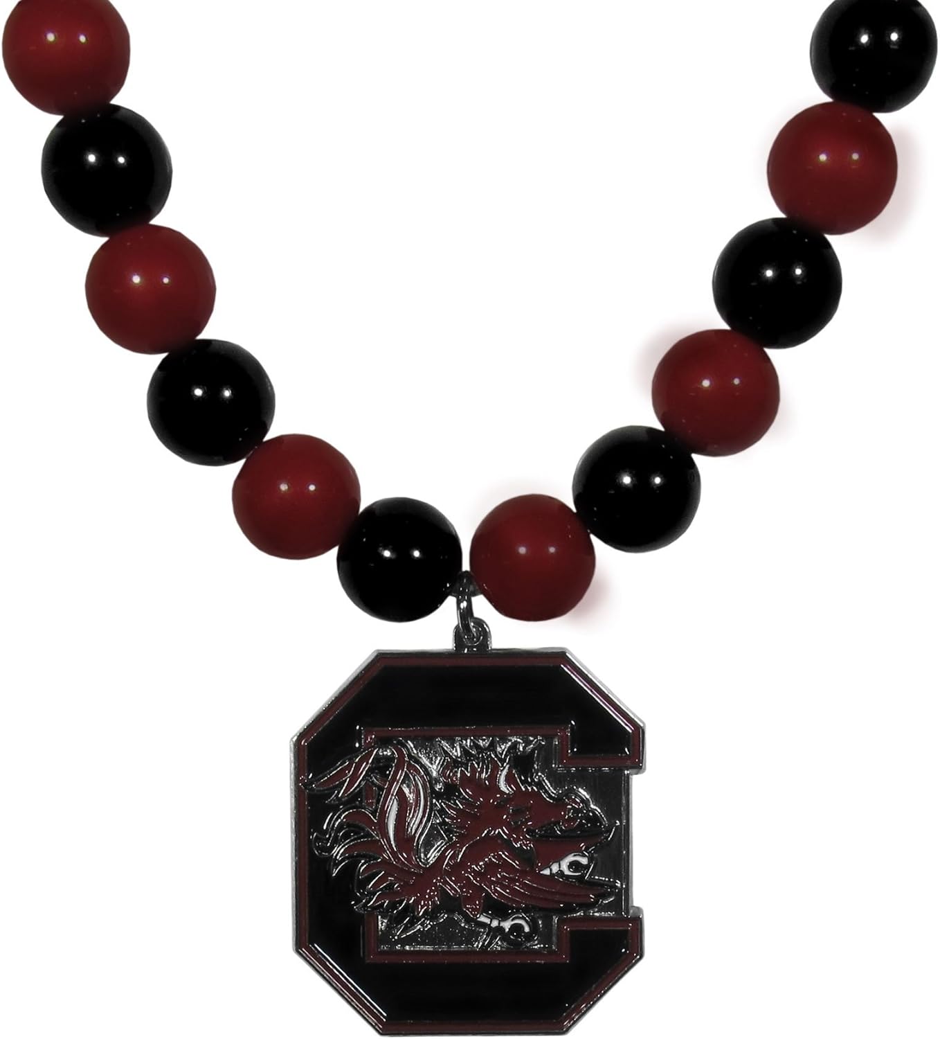 NCAA Siskiyou Sports Womens South Carolina Fighting Gamecocks Fan Bead Necklace 24 inch Team Color : Sports & Outdoors