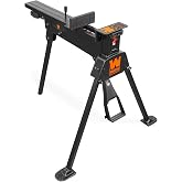 WEN Clamping Saw Horse and Work Bench, 600-Pound Capacity (WA601) Black
