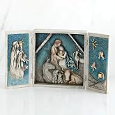 Willow Tree Starry Night Nativity, Sculpted Hand-Painted Triptych | Part of the Willow Tree Nativity Collection, Designed by Artist Susan Lordi, Heirloom Keepsake, Display on Shelf or Mantel