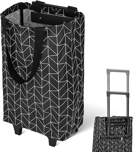 BIOS Living Insulated Shopping Cart, Rolling Shopping Trolley